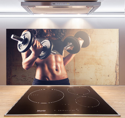 Küchen wandpaneel Muskelaufbau