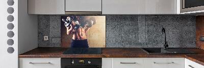 Küchen wandpaneel Muskelaufbau