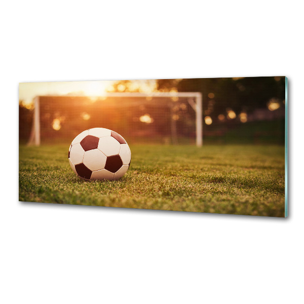 Glasrückwand für die küche Der Ball auf dem Spielfeld