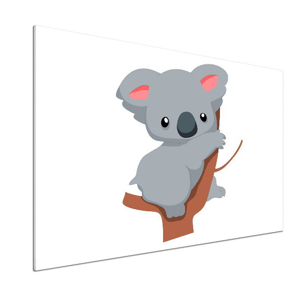 Glasrückwand für die küche Koala auf einem Baum
