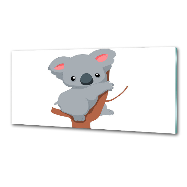 Glasrückwand für die küche Koala auf einem Baum