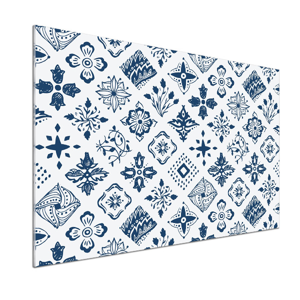 Platte für Küchenrückwand Blumenmuster