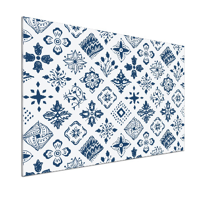 Platte für Küchenrückwand Blumenmuster