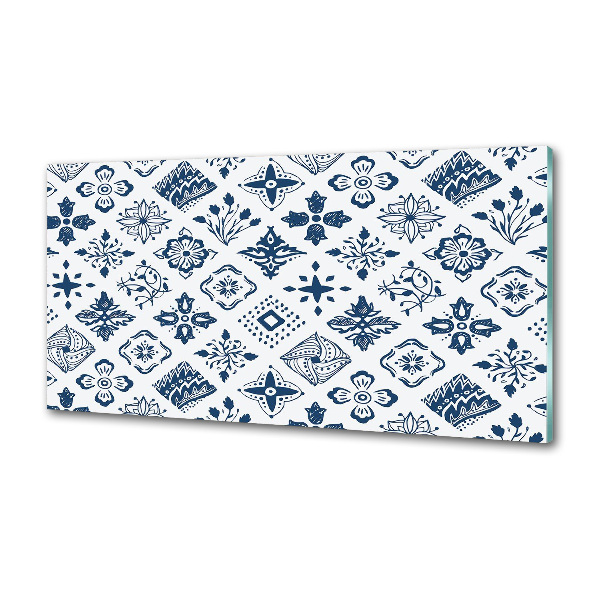 Platte für Küchenrückwand Blumenmuster