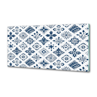 Platte für Küchenrückwand Blumenmuster