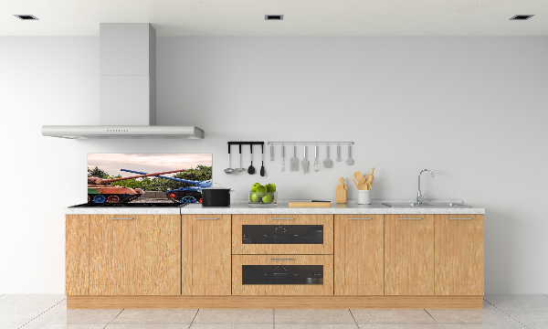 Platte für Küchenrückwand Zwei Panzer