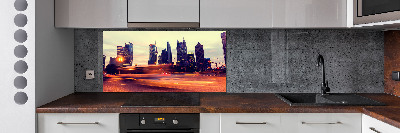 Küchen wandpaneel Shanghai bei Nacht