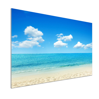 Glasrückwand für die küche Paradiesstrand