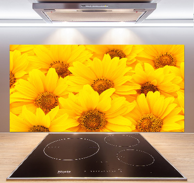 Platte für Küchenrückwand Sonnenblumen