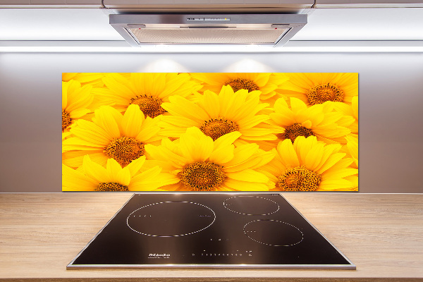 Platte für Küchenrückwand Sonnenblumen