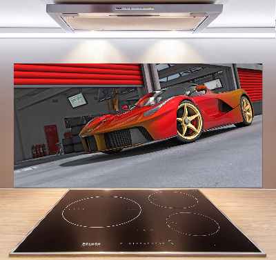 Küchen wandpaneel Rennfahrer