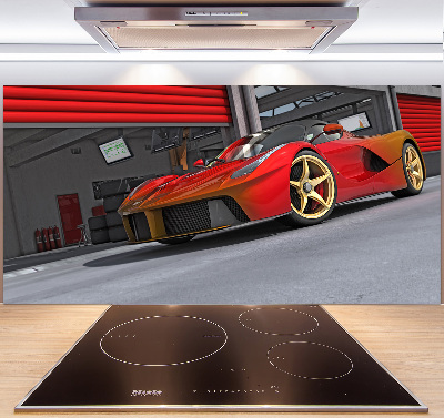 Küchen wandpaneel Rennfahrer