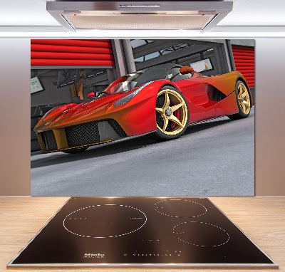 Küchen wandpaneel Rennfahrer