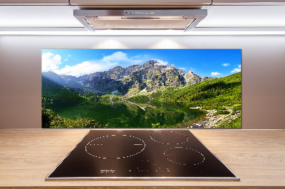 Küchen wandpaneel Das Meeresauge der Tatra-Berge