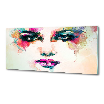 Glasrückwand für die küche Porträt einer Frau