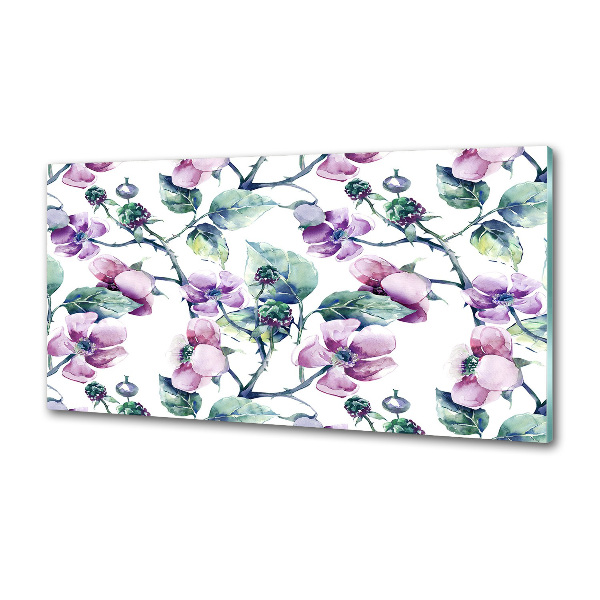 Platte für Küchenrückwand Brombeerblüten