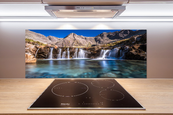 Küchen wandpaneel Wasserfall in den Bergen