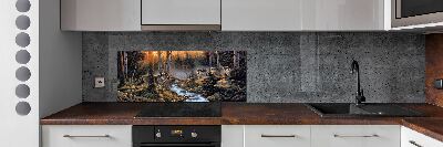 Küchen wandpaneel Ein Wolfsrudel