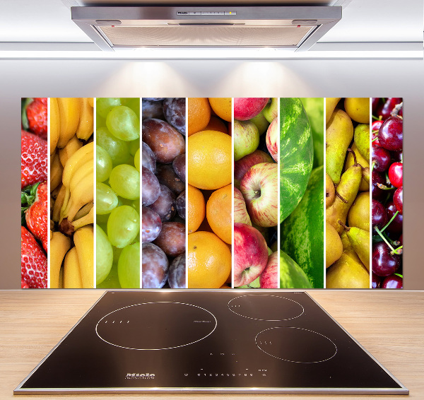 Glasrückwand für die küche Obst