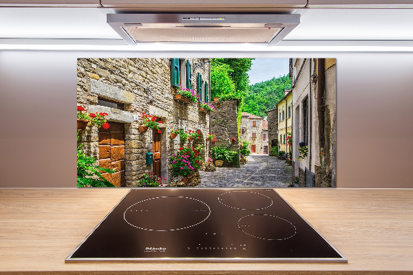 Glasrückwand für die küche Eine charmante Straße