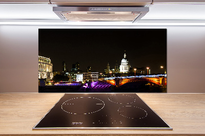 Platte für Küchenrückwand Die Brücke bei Nacht