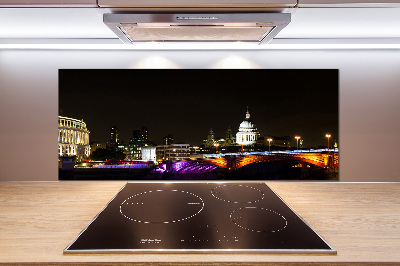 Platte für Küchenrückwand Die Brücke bei Nacht