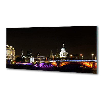 Platte für Küchenrückwand Die Brücke bei Nacht