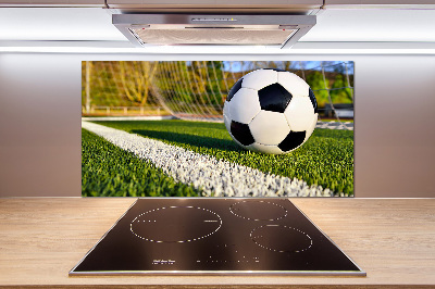 Küchen wandpaneel Der Ball ist im Tor