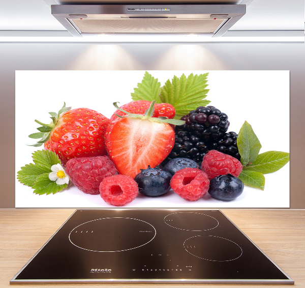 Küchen wandpaneel Waldfrüchte