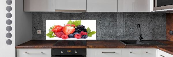 Küchen wandpaneel Waldfrüchte