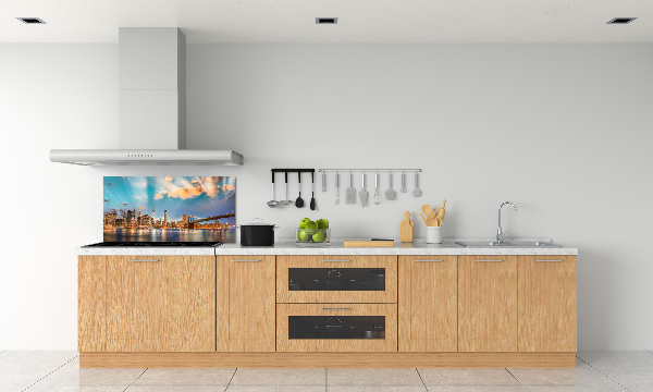 Glasrückwand für die küche Brooklyn Bridge