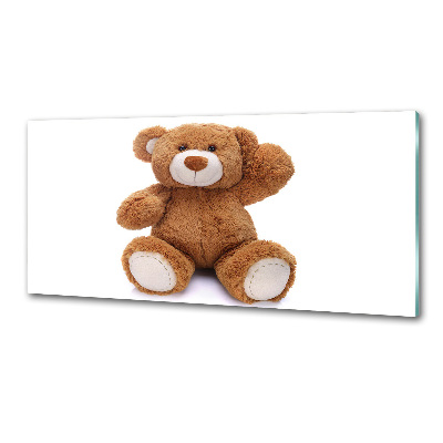 Glasrückwand für die küche Teddybär