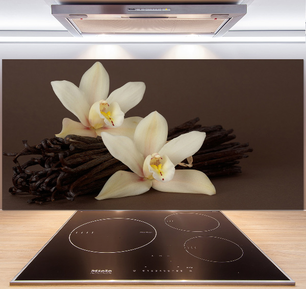 Glasrückwand für die küche Vanilleschoten