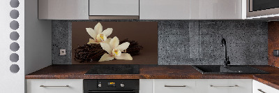 Glasrückwand für die küche Vanilleschoten