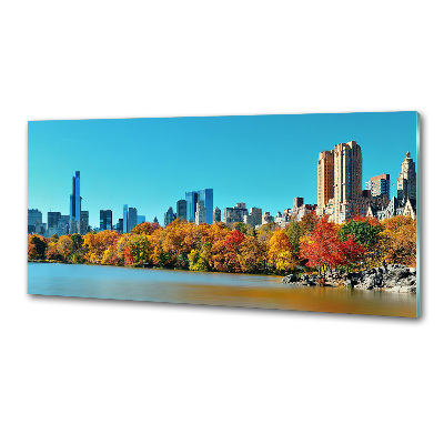 Küchen wandpaneel New York im Herbst