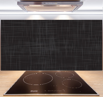 Glasrückwand für die küche Leinenstruktur