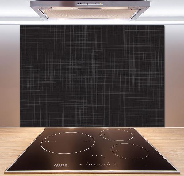 Glasrückwand für die küche Leinenstruktur