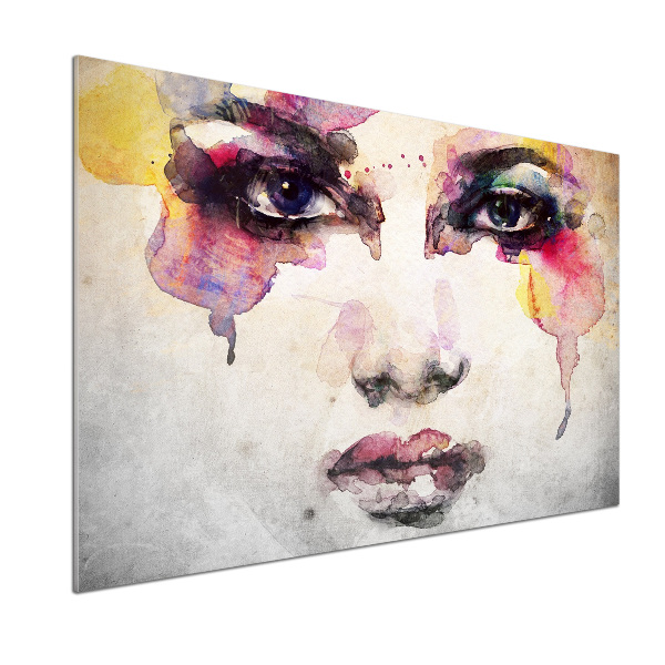 Platte für Küchenrückwand Porträt einer Frau