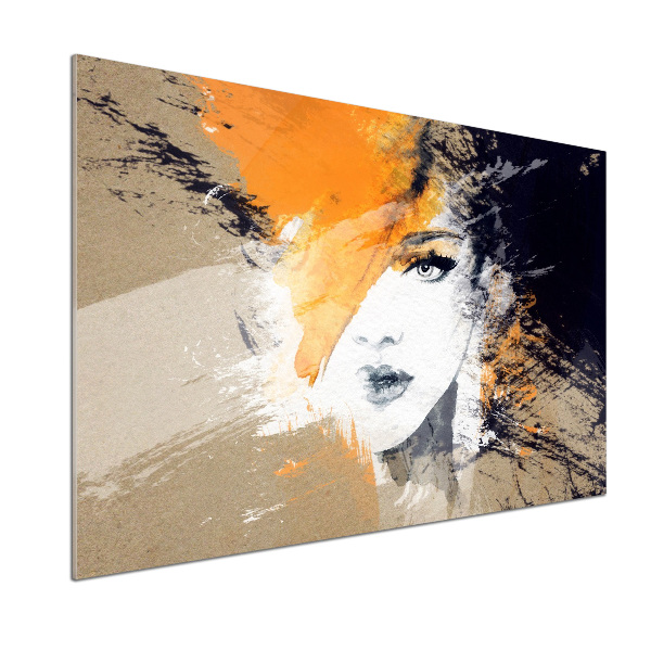 Küchen wandpaneel Porträt einer Frau