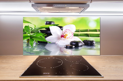 Platte für Küchenrückwand Orchidee