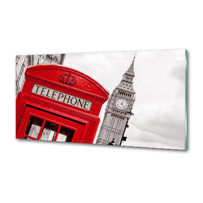 Glasrückwand für die küche Öffentliche Telefonzelle