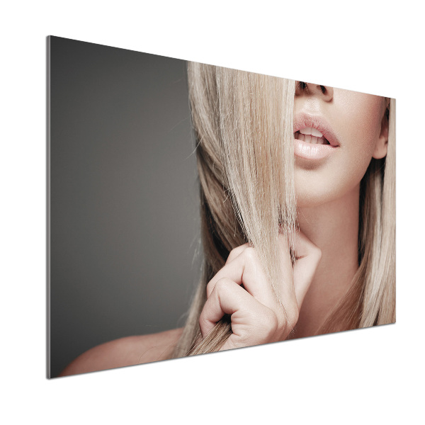 Platte für Küchenrückwand Wunderschöne Blondine