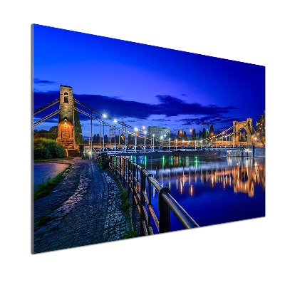 Platte für Küchenrückwand Breslau bei Nacht