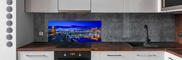 Platte für Küchenrückwand Breslau bei Nacht