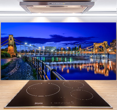 Platte für Küchenrückwand Breslau bei Nacht