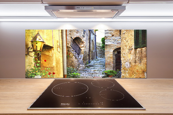 Glasrückwand für die küche Eine charmante Straße