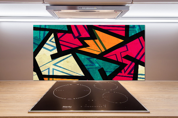 Glasrückwand für die küche Geometrischer Hintergrund