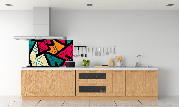 Glasrückwand für die küche Geometrischer Hintergrund