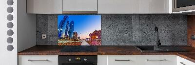 Glasrückwand für die küche Straßen von Abu Dhabi