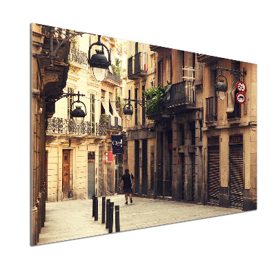 Küchen wandpaneel Straßen von Barcelona